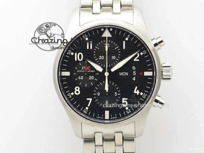MIROTIME 1225 Timeless Big Pilot Real PR IW500901 ZF 1:1 Best Edition On Black Leather Strap A 7340
